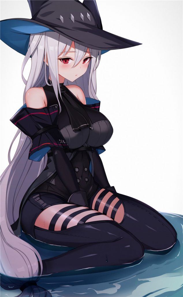 明日方舟斯卡蒂壁纸图包原画插画素材P站同人图合集