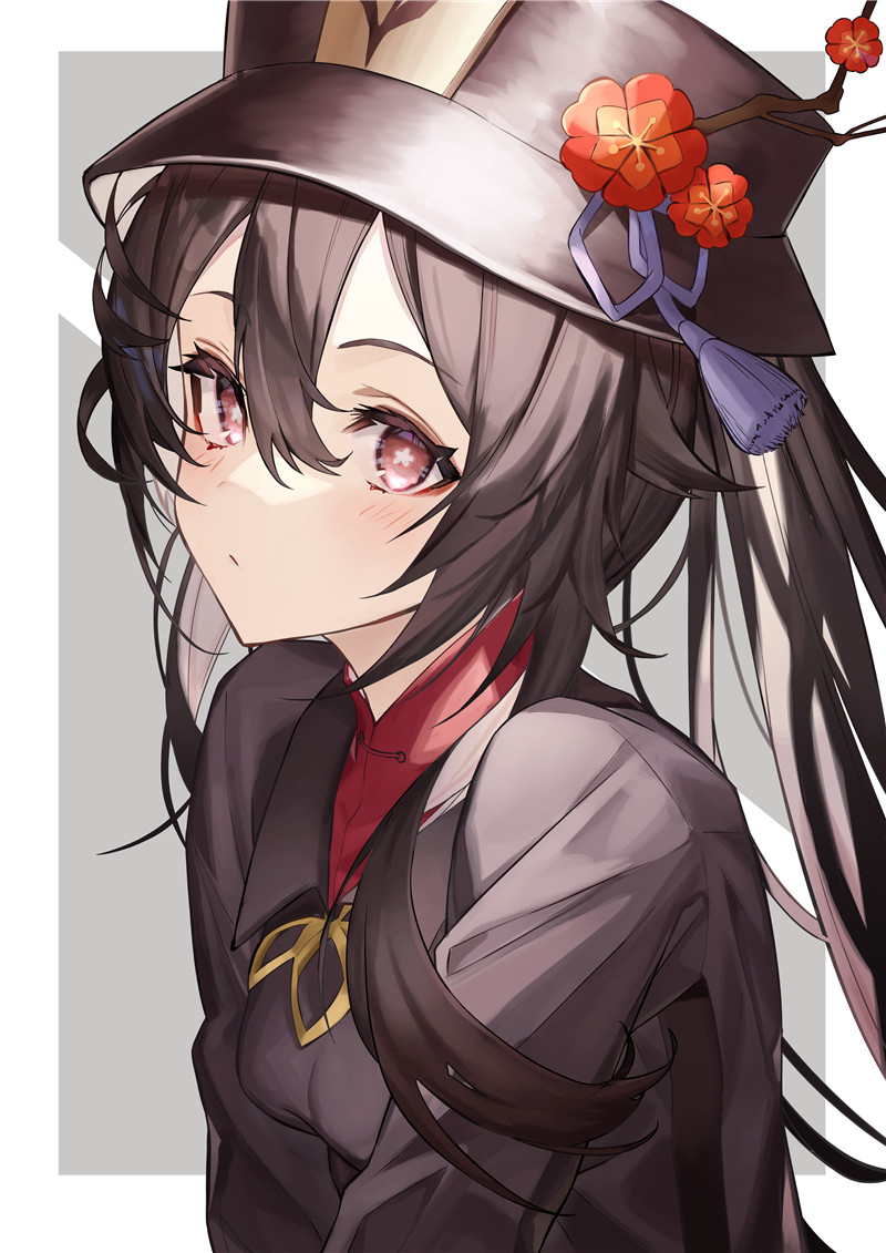 原神胡桃4K8K超清壁纸立绘p站pixiv原画插画海报画集