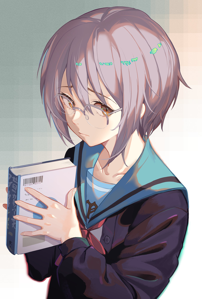 动漫凉宫春日的忧郁长门有希相关图集原画插画CG壁纸美术图片素材