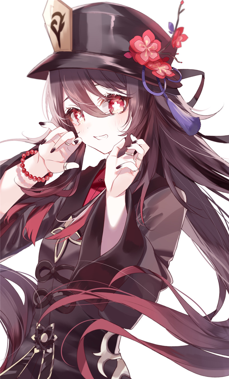 原神胡桃4K8K超清壁纸立绘p站pixiv原画插画海报画集