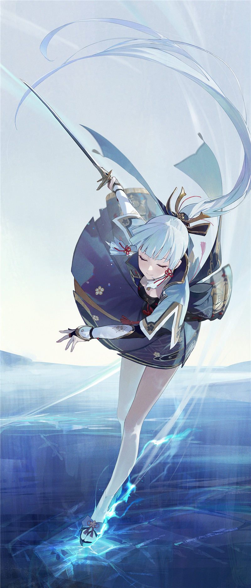 原神神里绫华角色立绘4K8K超清壁纸插画(第二期)