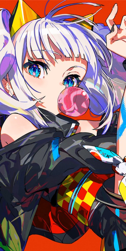 虚拟主播辉夜月相关图集原画插画CG线稿超清壁纸图片素材美术资料